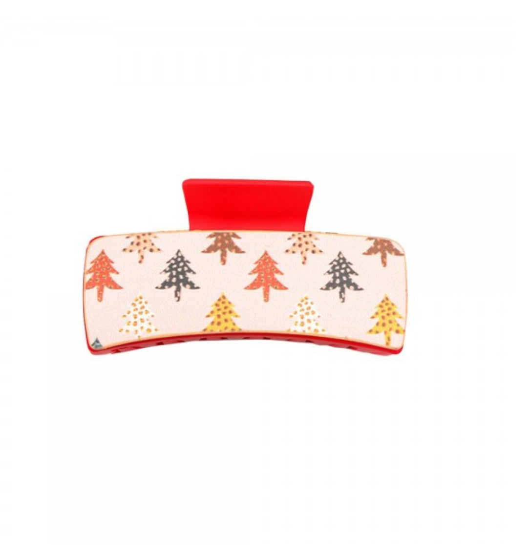 Christmas Tree Hair Claw Clip