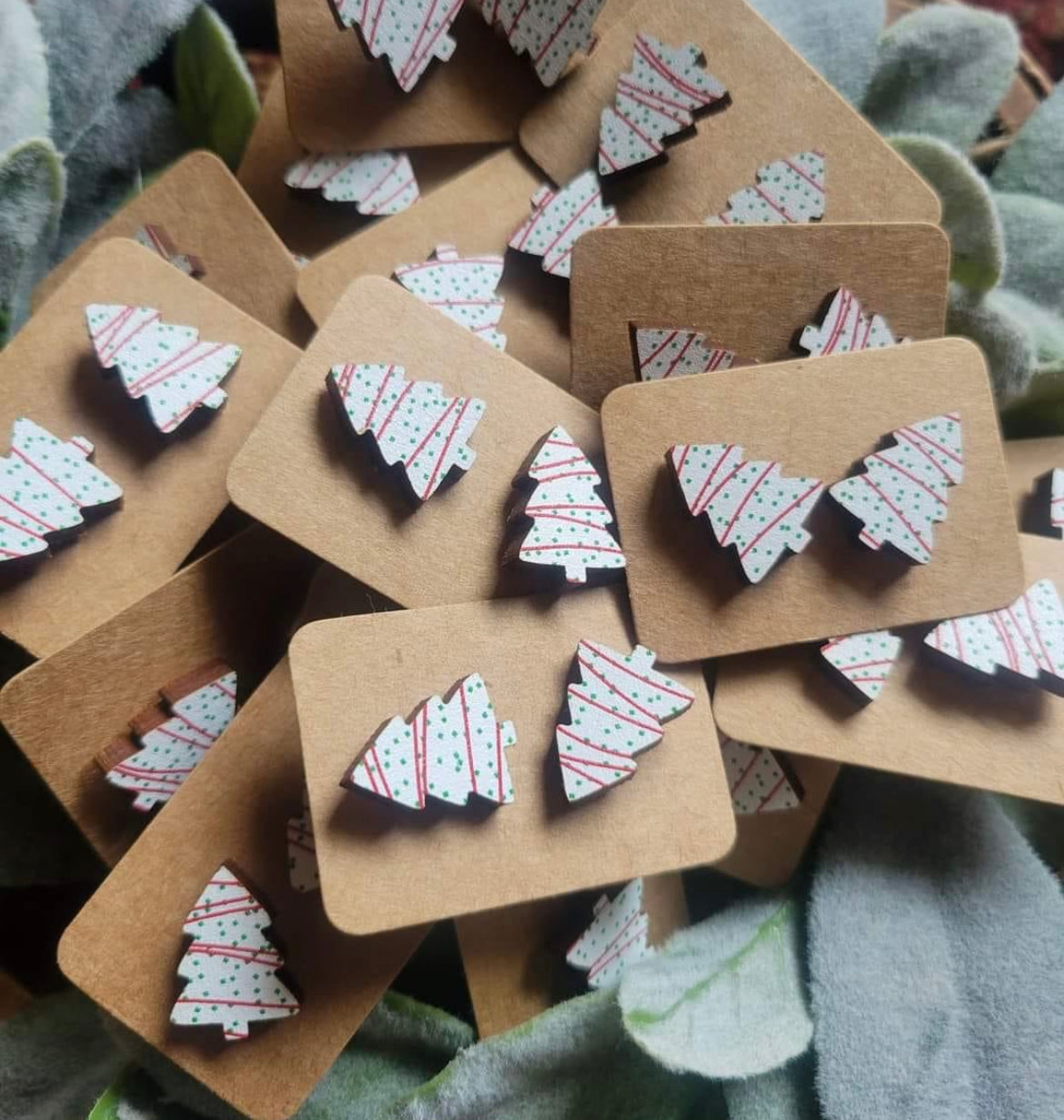 Christmas Tree Snack Earrings
