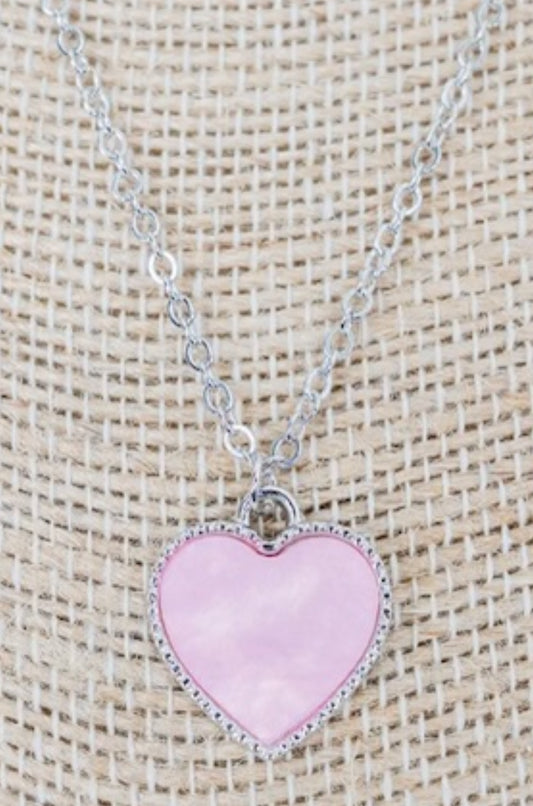PINK HEARTS AGLOW NECKLACE
