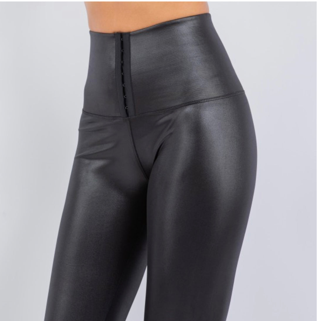 Faux Leather Leggings for Women High Waisted Tummy Control Stretch Ankle  Pants