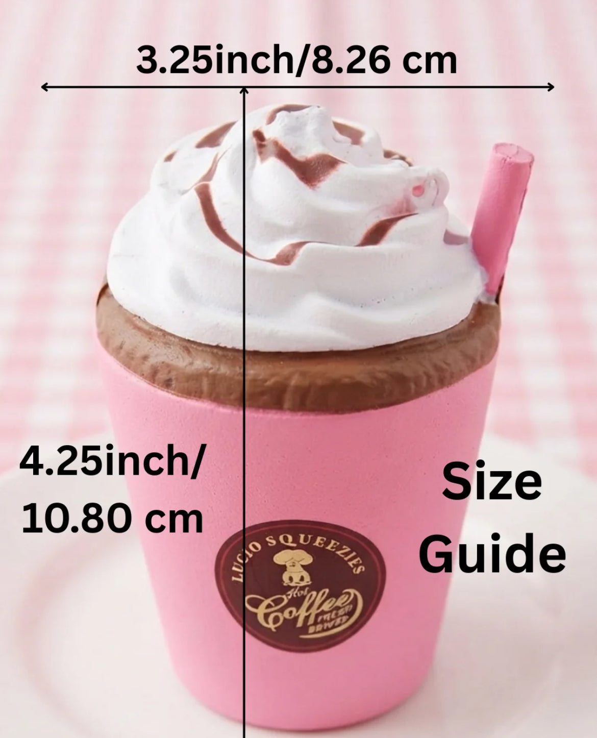 Coffee Cup with Whipped Creme Squishy