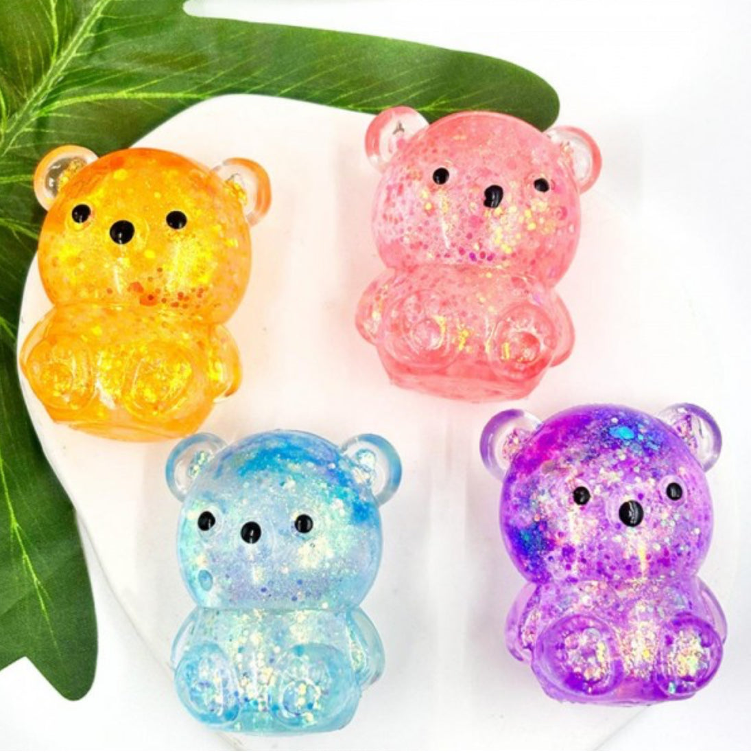 Glitter Bear Squishy Toy