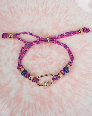 DOWNTOWN GEAR FUCHSIA CORD BRACELET