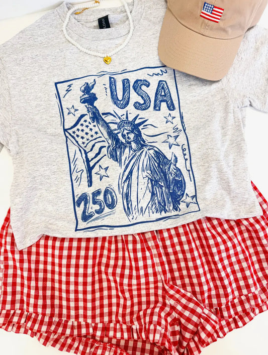USA 250th Stamp Tee