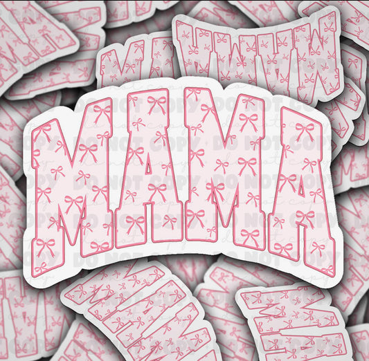 Mama Coquette Bow - Die Cut Sticker