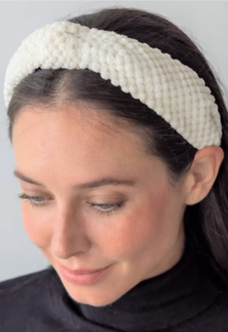 Be Clever Toasty Touch Ivory Headband