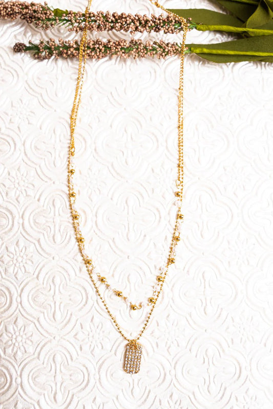 PERFECT HARMONY GOLDTONE LAYERED NECKLACE