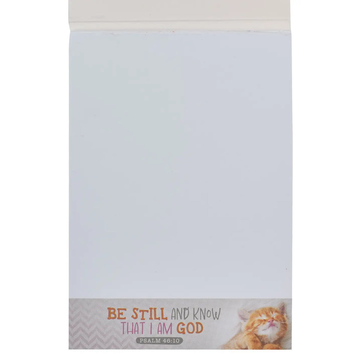 Notepad White Kitten Be Still & Know Ps. 46:10
