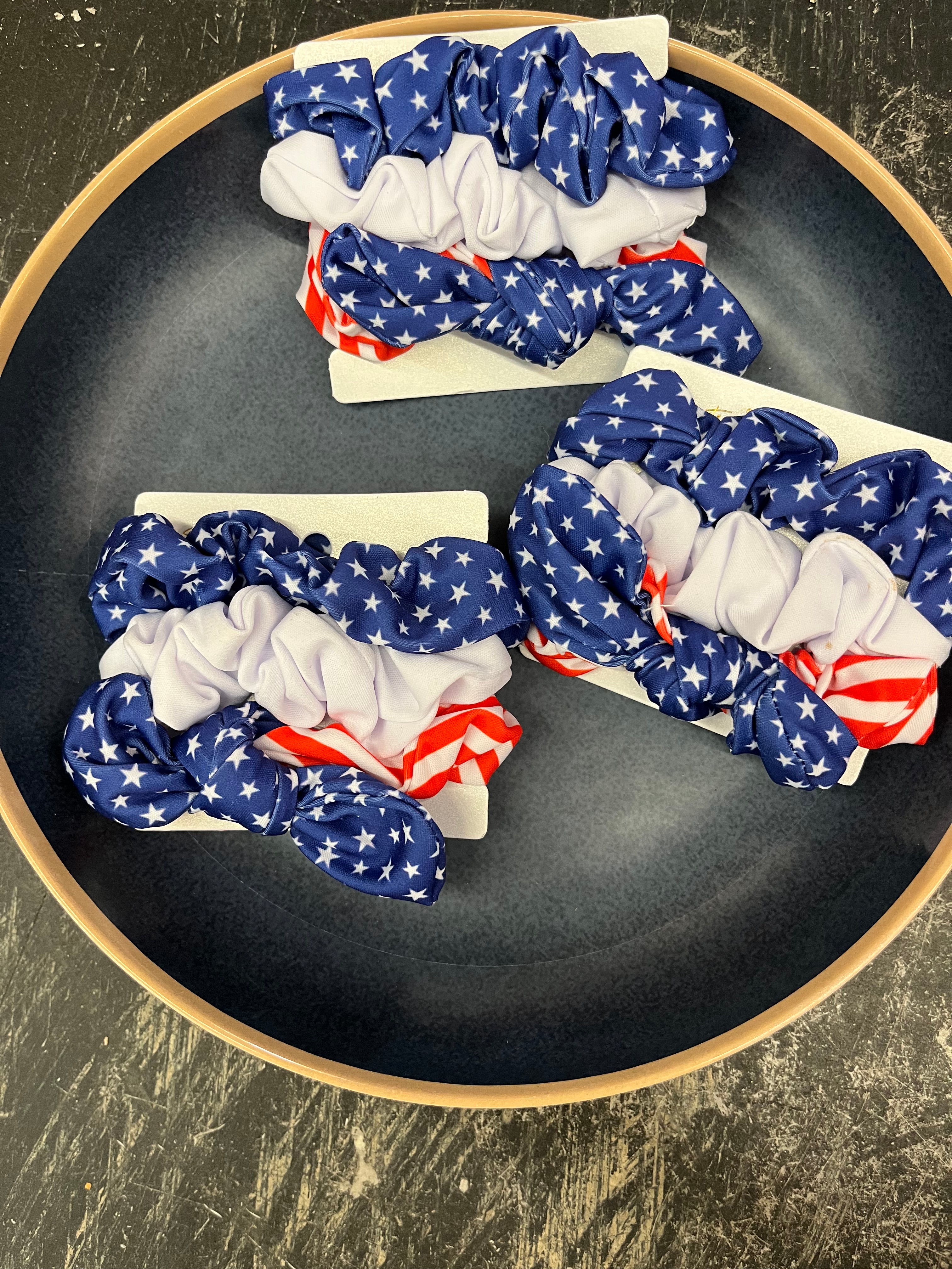 Patriotic scrunchie set