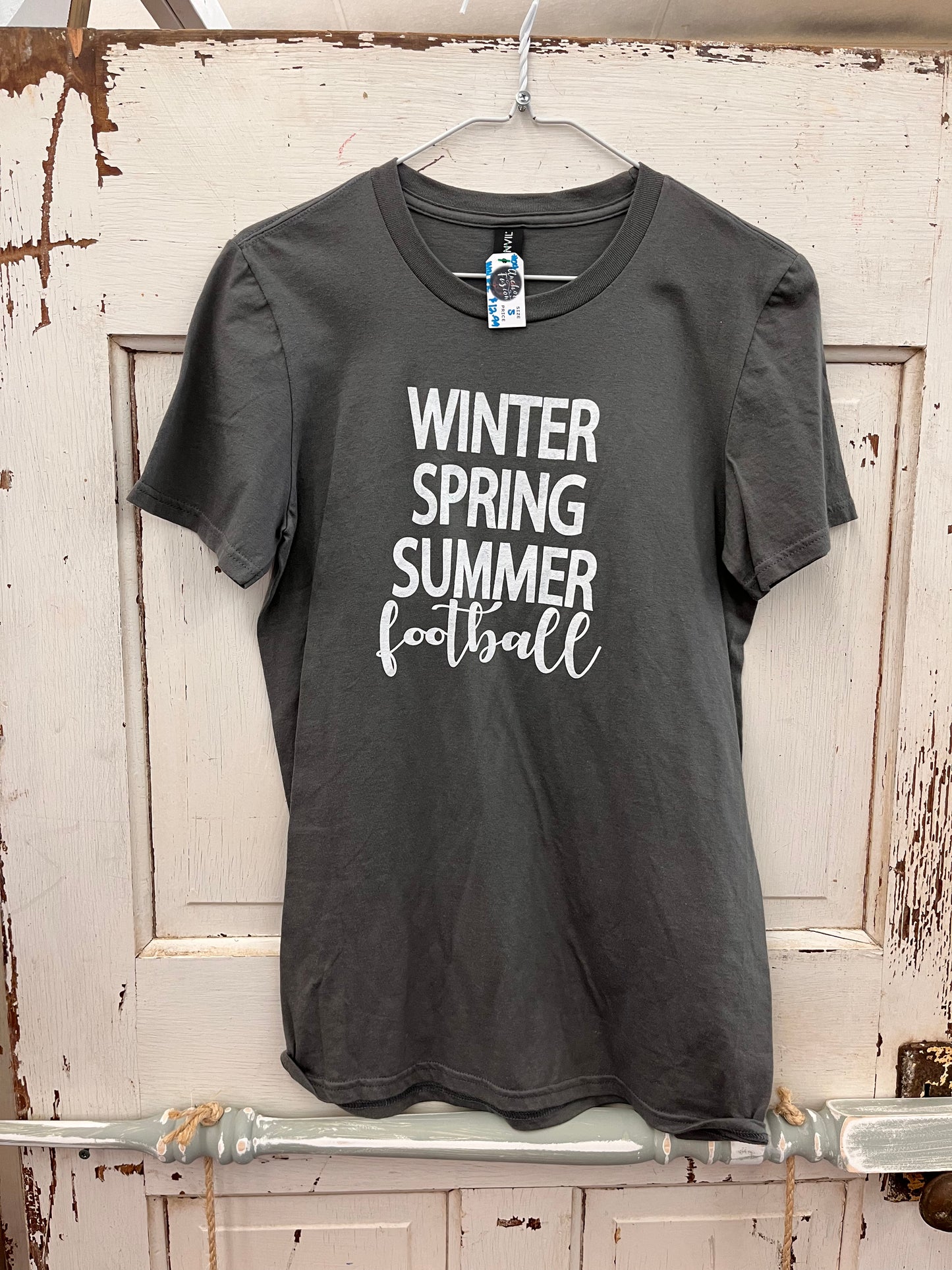 Winter Spring Summer Football Tee