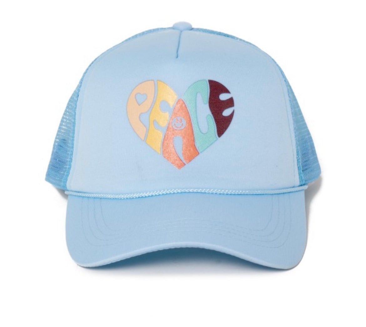 Blue Peace Trucker Hat