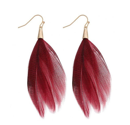 Boho Feather Earrings