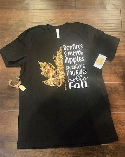 "Bonfires, Smores, Apples" Tee - Anchor Fusion Boutique