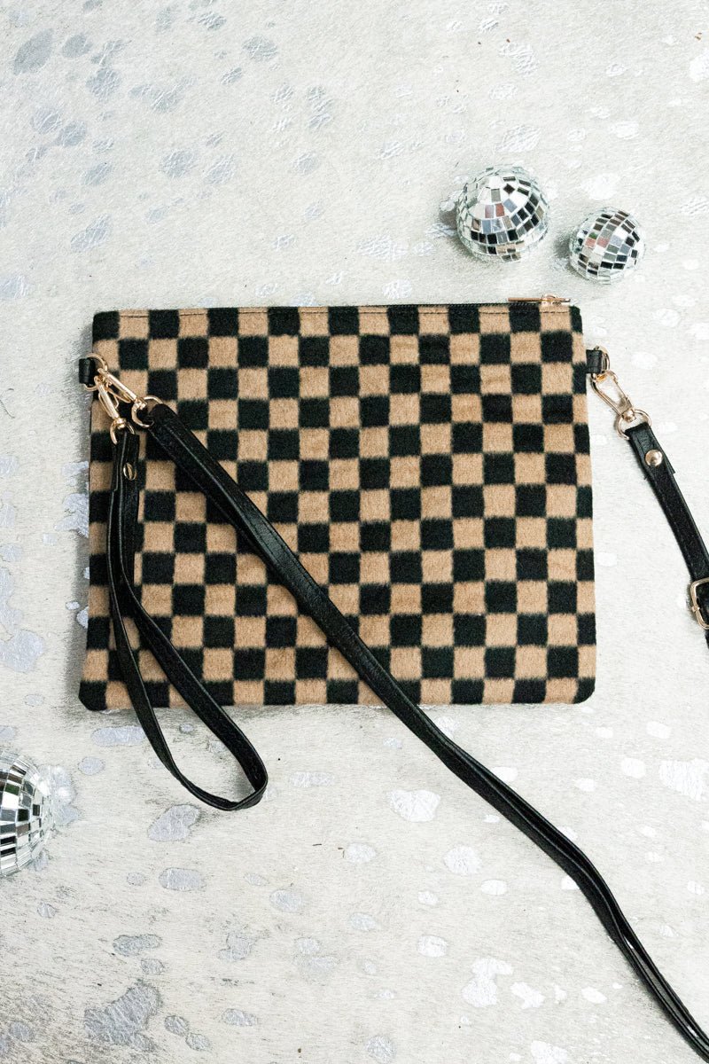 CHIC INTUITION CHECKERED PURSE