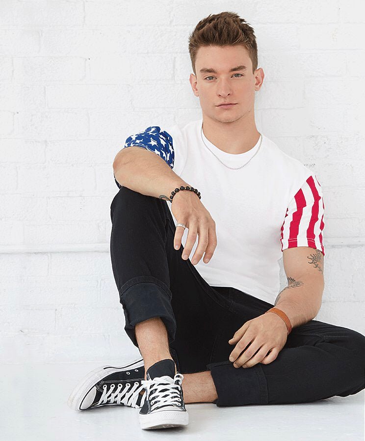 David's American Flag Sleeve Tee