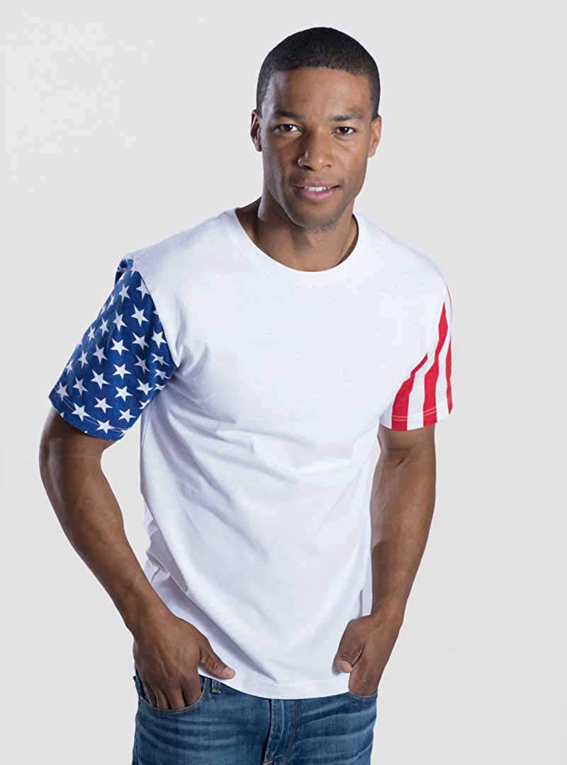 David's American Flag Sleeve Tee