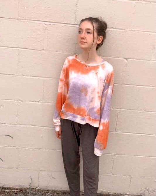 "Far Out" Tye-Dyed Long Sleeve Top - Anchor Fusion Boutique