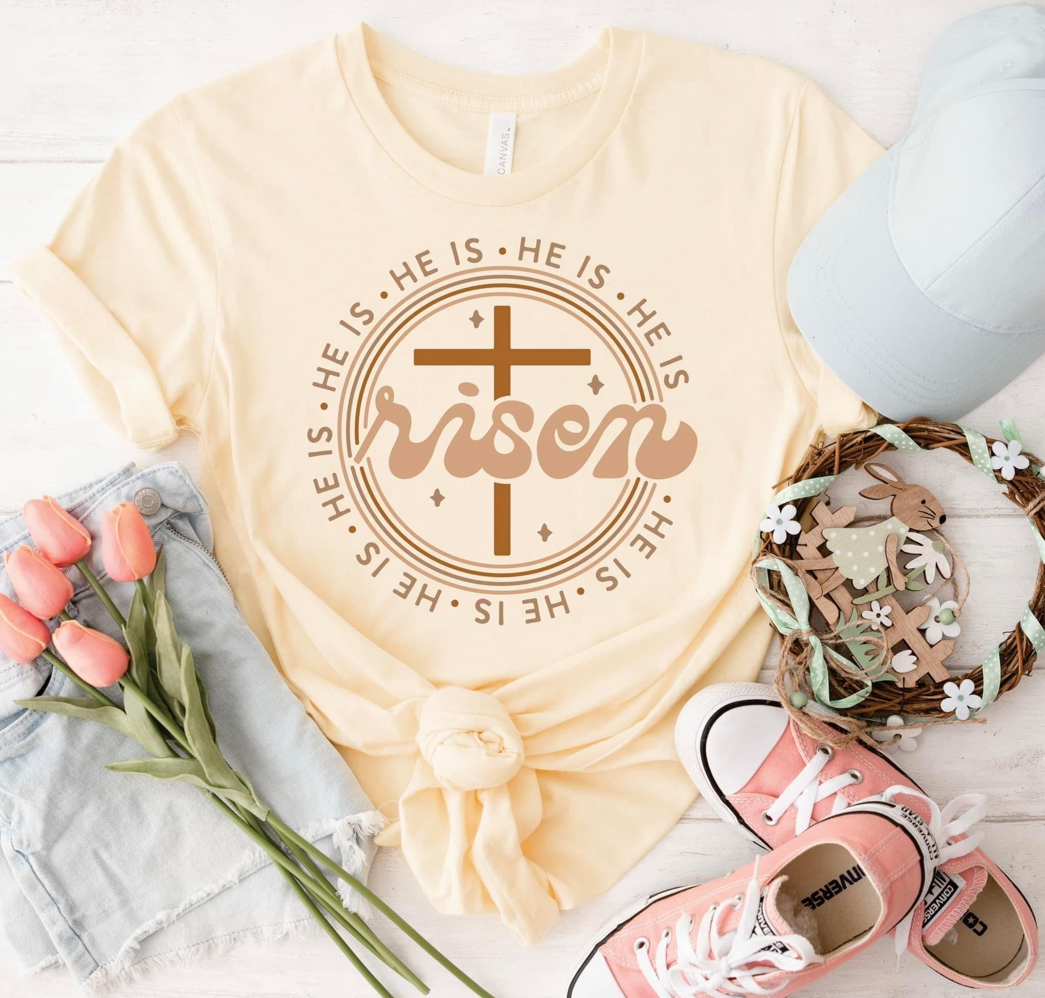 He is* He is* He is Risen Graphic Tee - Anchor Fusion Boutique