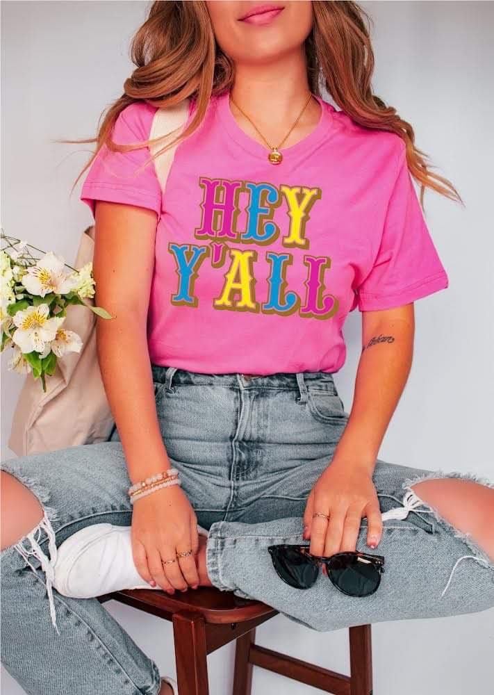 "Hey Y'all" Tee - Anchor Fusion Boutique