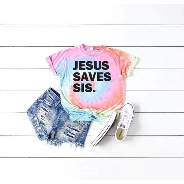 "Jesus Saves Sis" Tee - Anchor Fusion Boutique