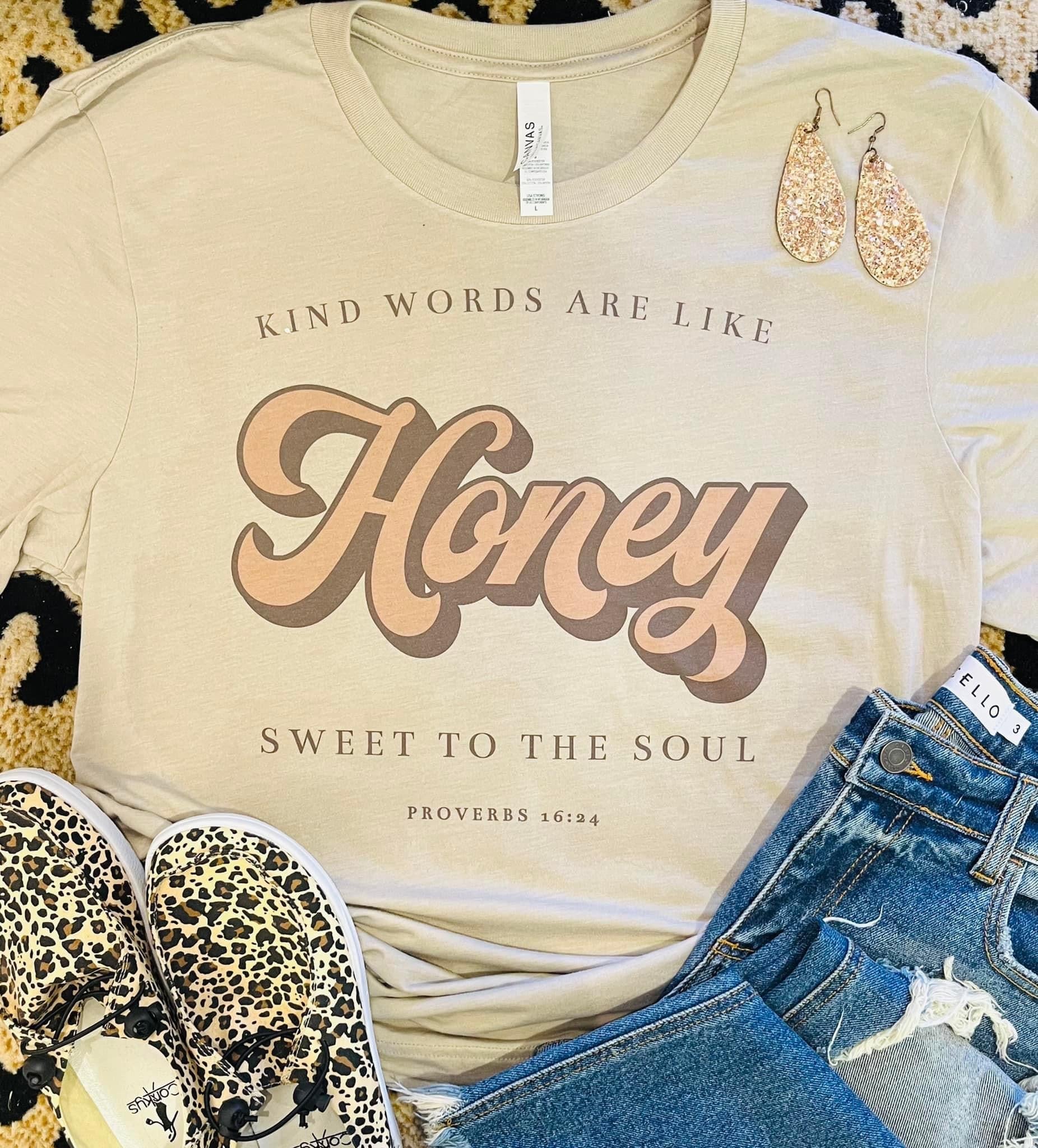 "Kind Words are Like Honey" Tee - Anchor Fusion Boutique
