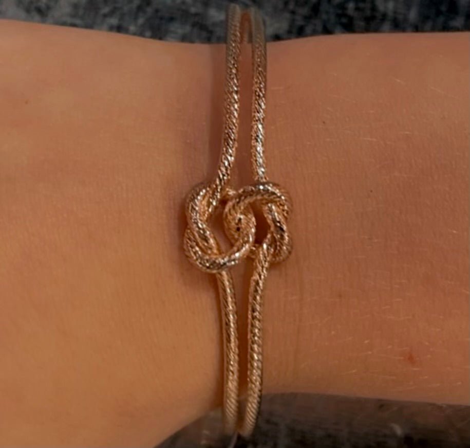 Knot cuff metal bracelet 108 - Anchor Fusion Boutique