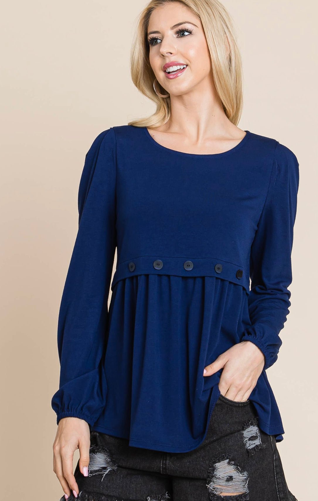 Looking for yourself navy top - Anchor Fusion Boutique