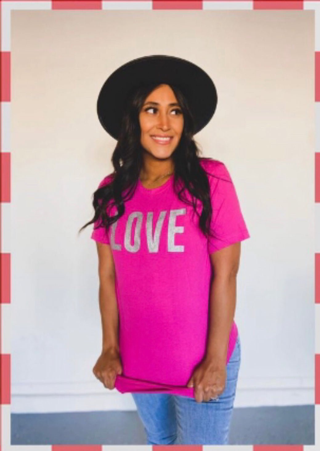 "Love" Glitter Tee