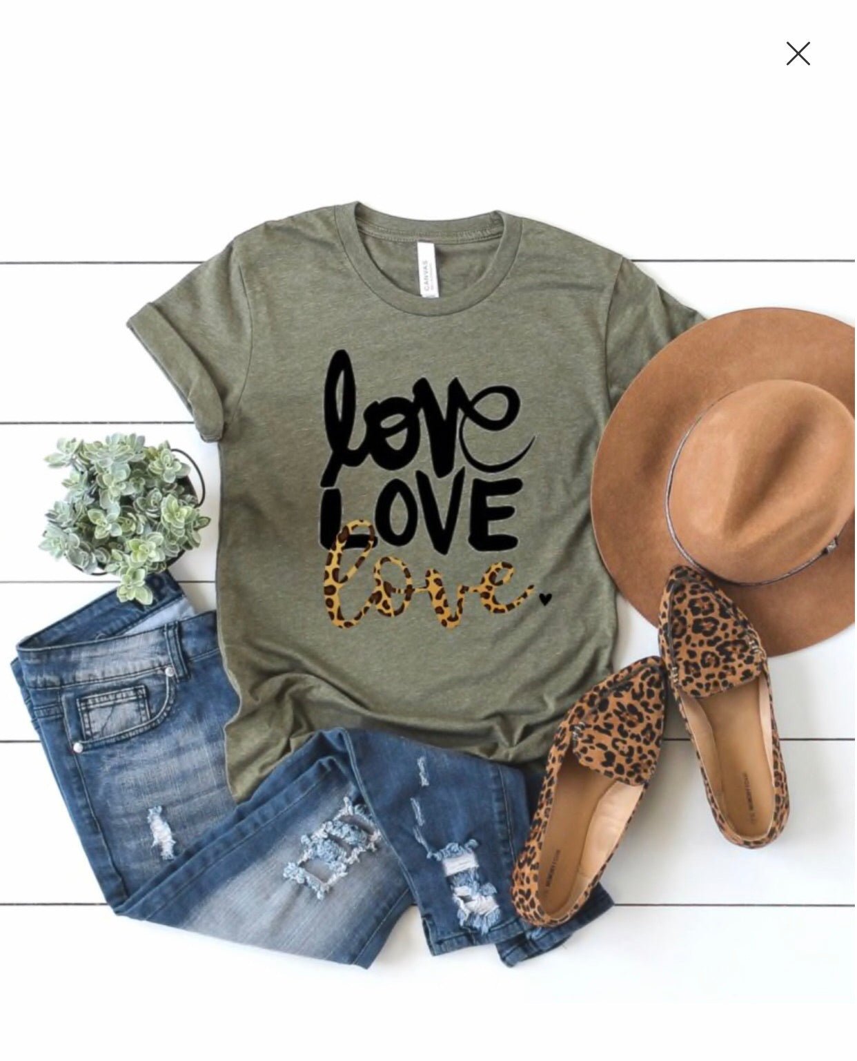 Love Love Leopard Love Tee - Anchor Fusion Boutique