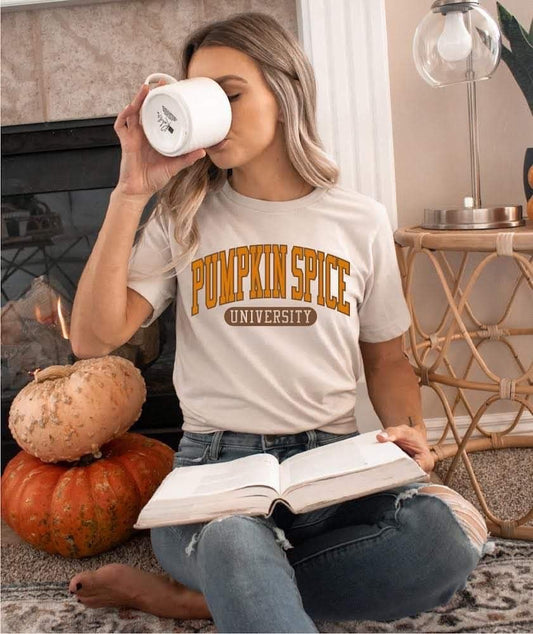 "Pumpkin Spice University" Tee - Anchor Fusion Boutique