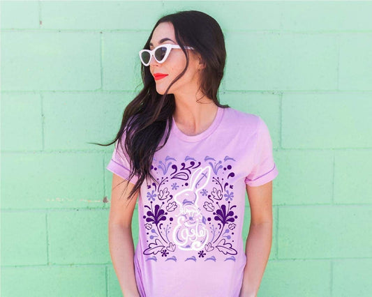 "Purple Easter Bunny" Tee - Anchor Fusion Boutique