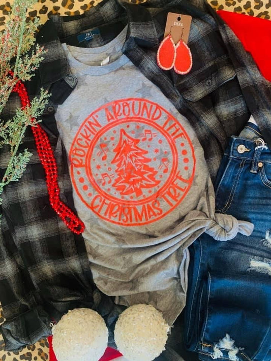 Rockin’ Around the Christmas Tree Tee - Anchor Fusion Boutique