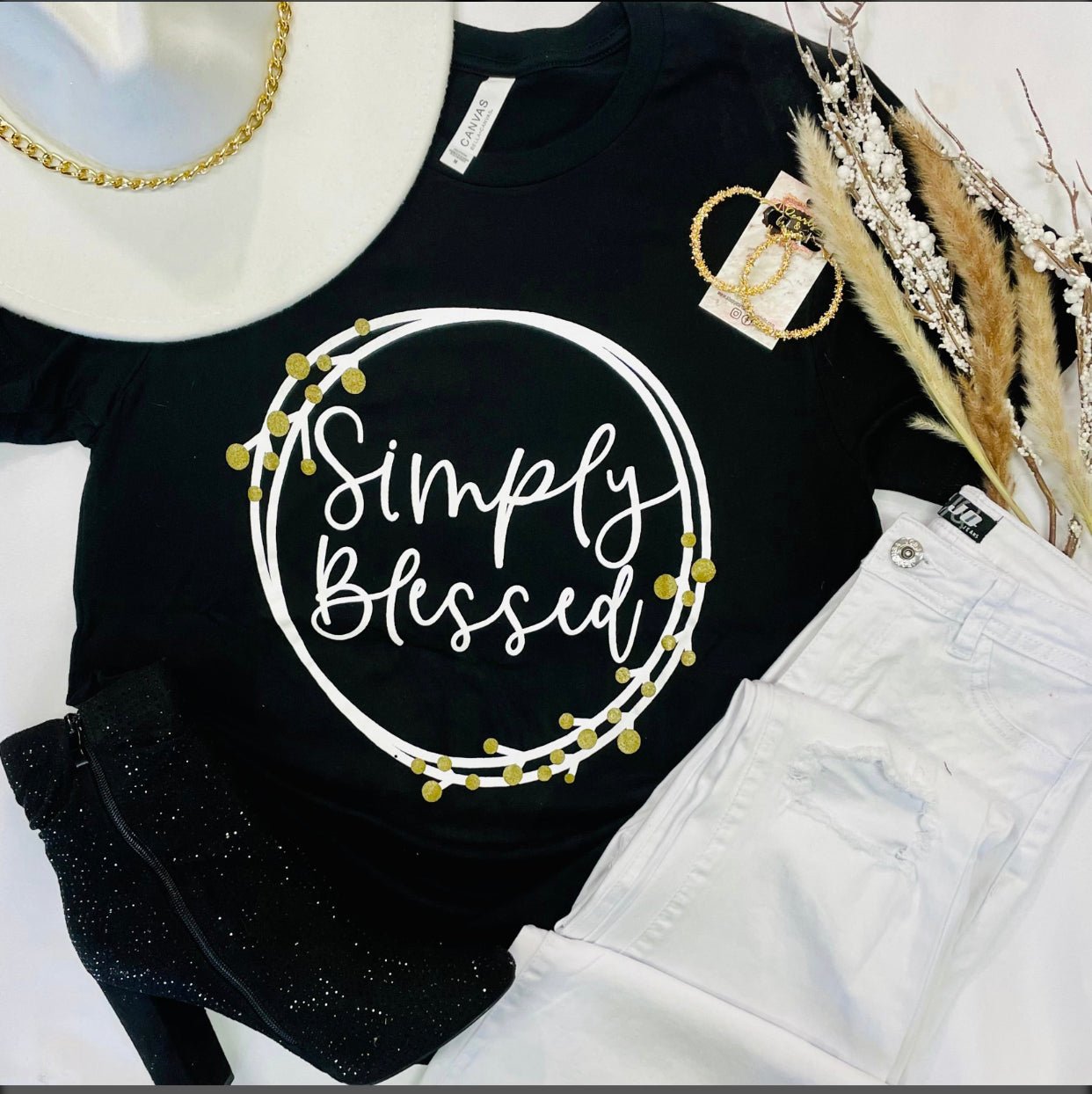 "Simply Blessed" Tee - Anchor Fusion Boutique