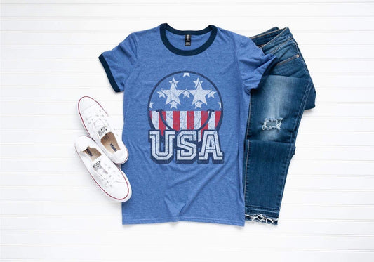 "Smile USA" Tee - Anchor Fusion Boutique