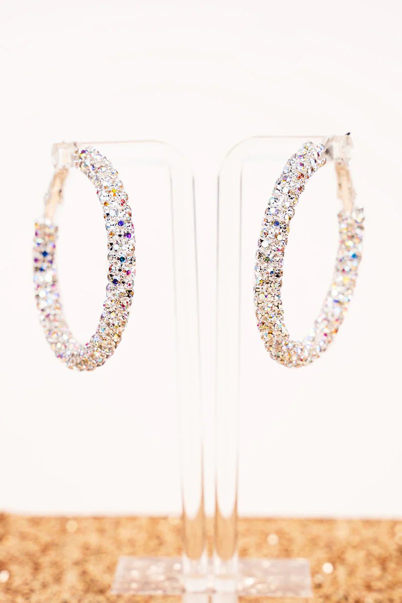 SPECIAL OCCASION IRIDESCENT HOOP EARRINGS - Anchor Fusion Boutique