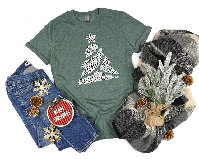 "Spotted Christmas Tree" Tee - Anchor Fusion Boutique