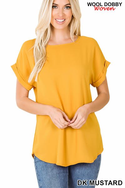 "Sunflower Cafe" Dark Mustard Blouse