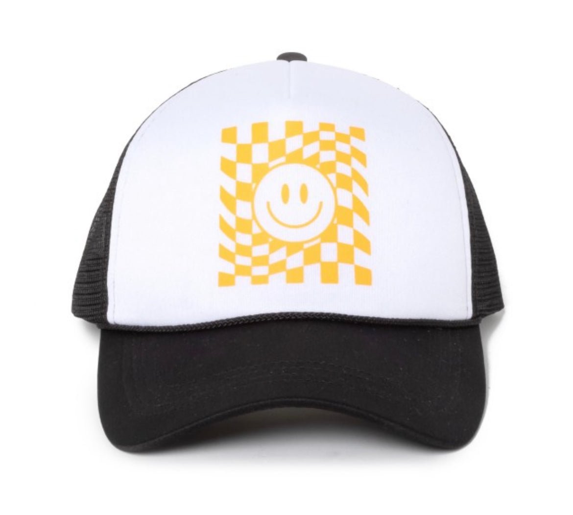 Trippy Smiley Trucker Hat - Anchor Fusion Boutique