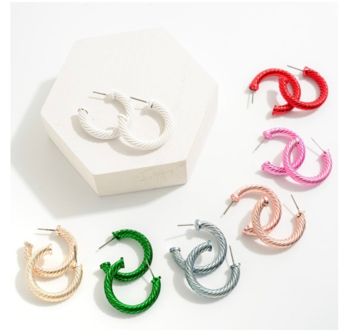 Twisted Metal Hoops - Anchor Fusion Boutique