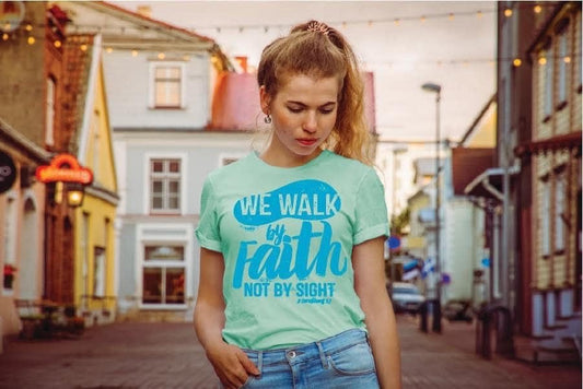 We Walk By Faith Tee - Anchor Fusion Boutique