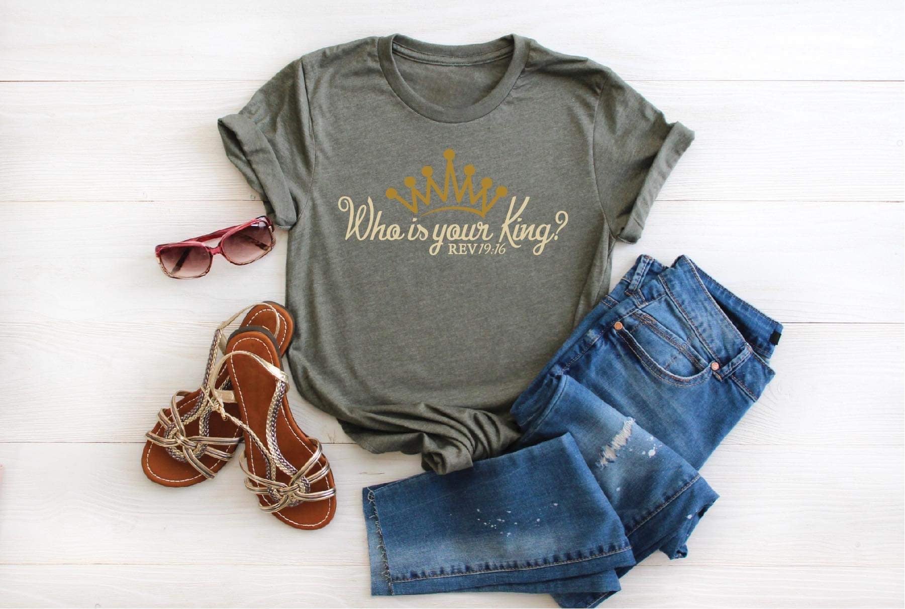 "Who is Your King?" Tee