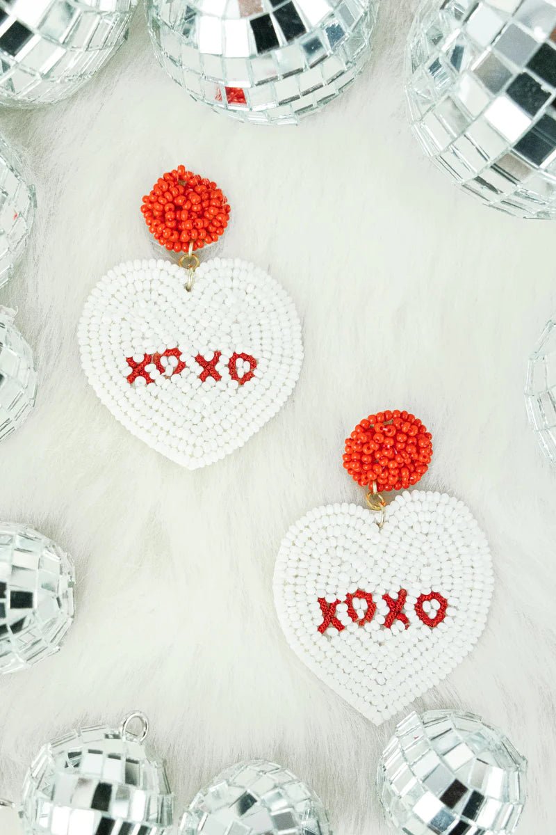 XOXO' HEART EARRINGS - Anchor Fusion Boutique